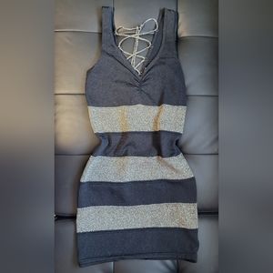 Gold and black dress